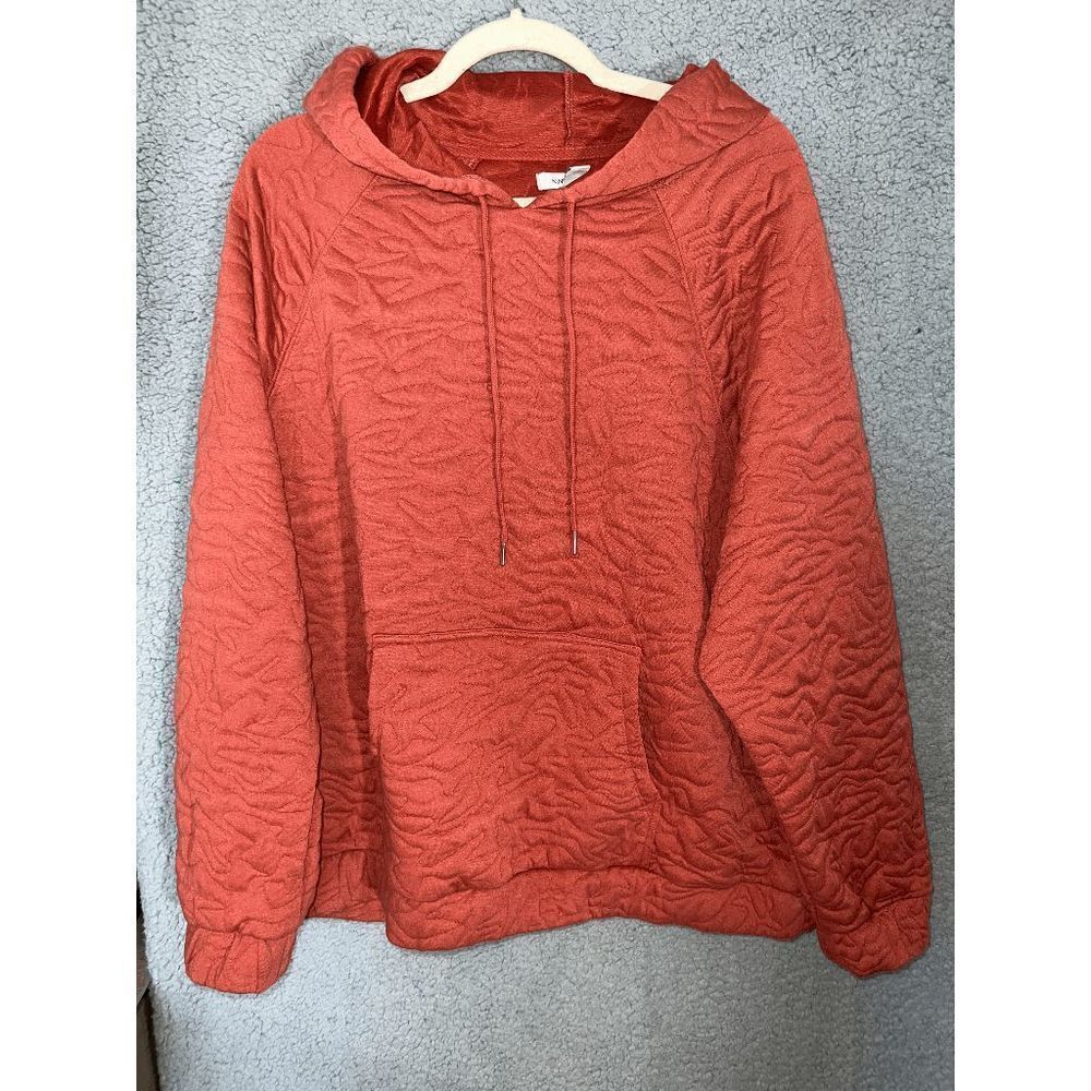 Nine West Womens Coral Pullover Hoodie Size XXL